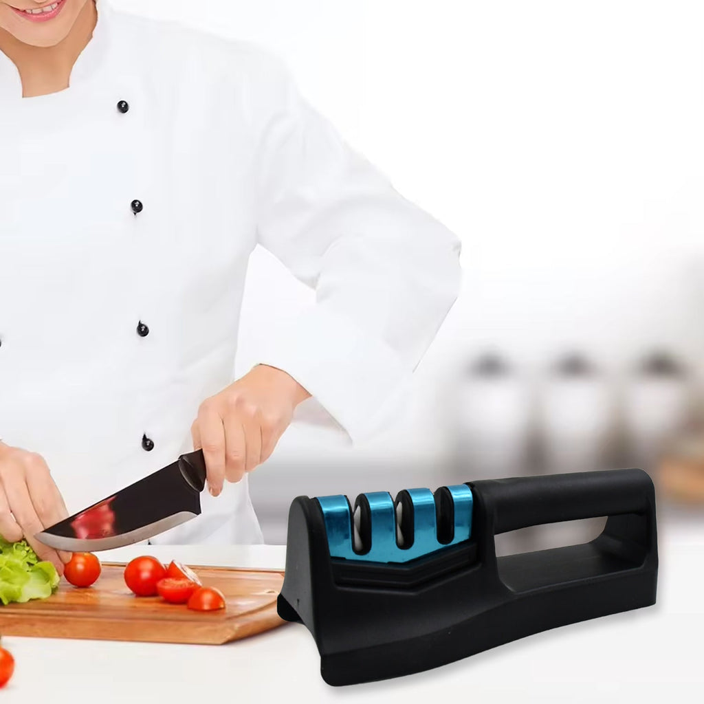 Handheld Kitchen Knife Sharpener for Chefs & Serrated Knives (1 Pc, Chopper Not Included)