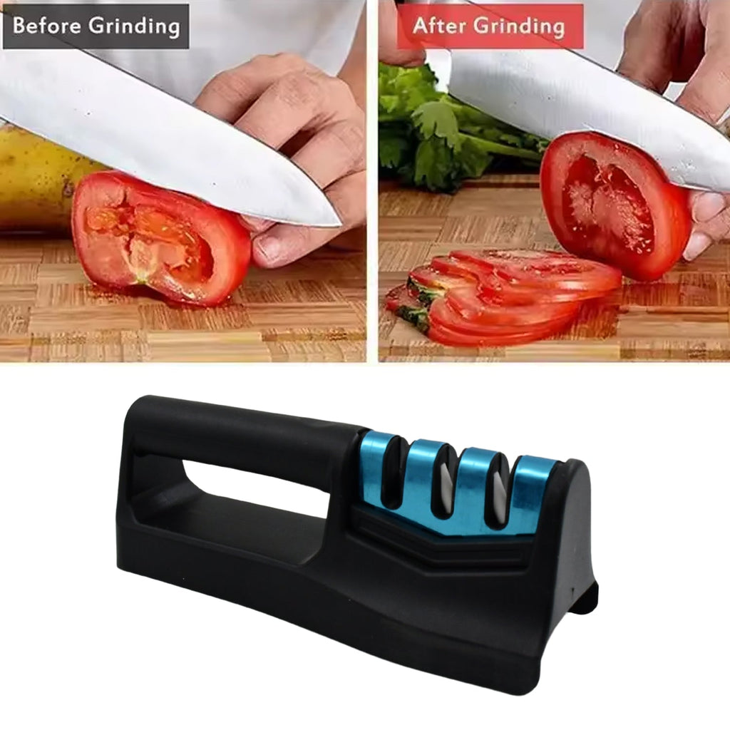 Handheld Kitchen Knife Sharpener for Chefs & Serrated Knives (1 Pc, Chopper Not Included)