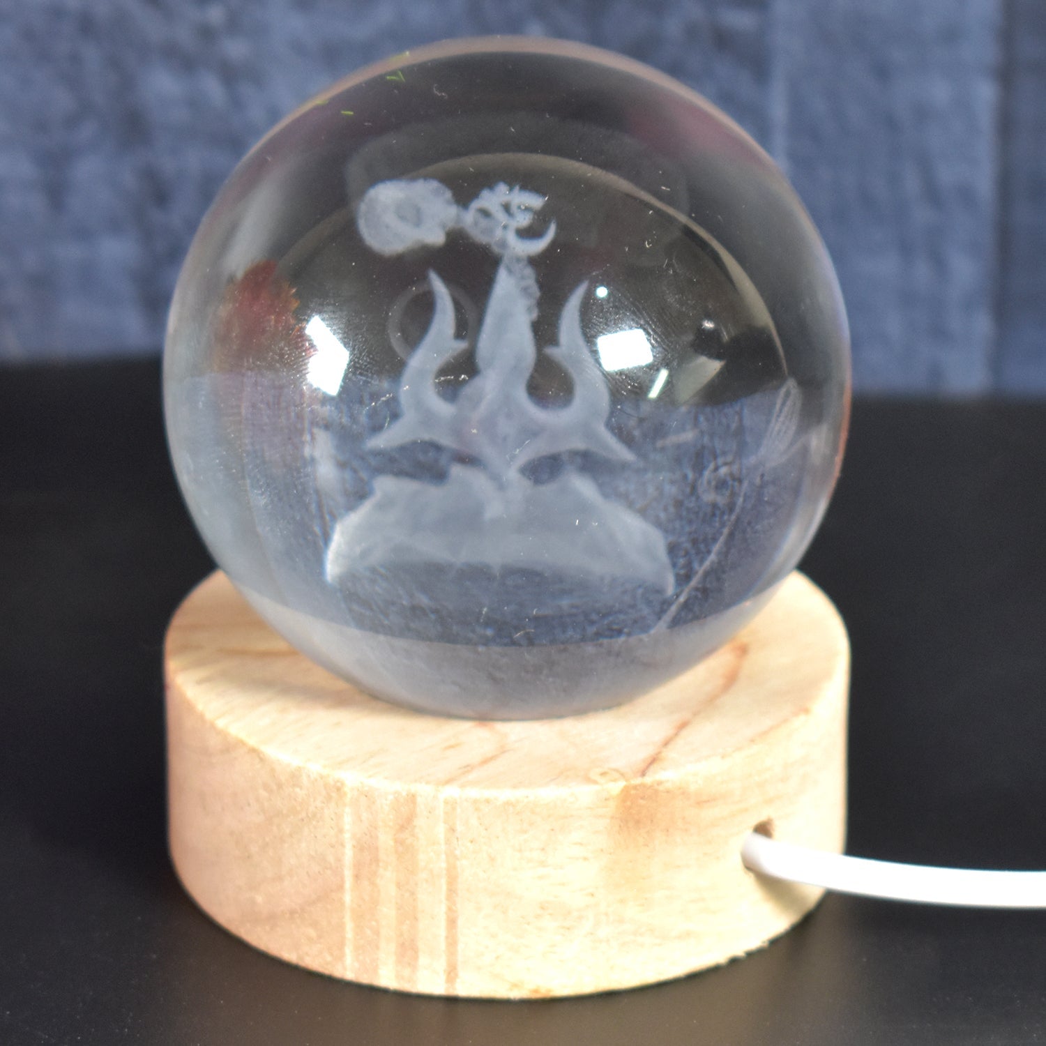 3D Crystal Ball lamps 3D Crystal Ball Night Light (1 Pc)