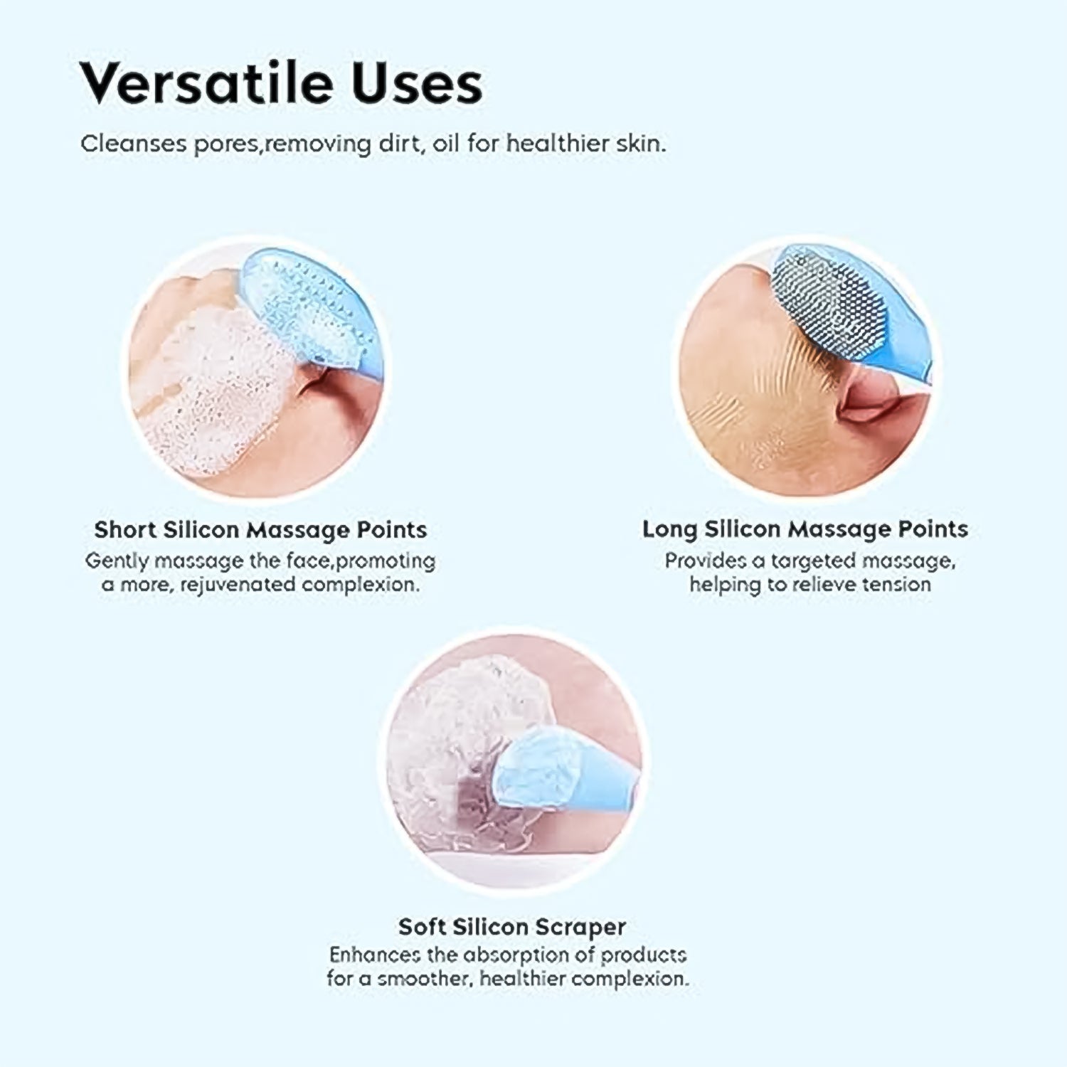 2-in-1 Silicone Facial Tool