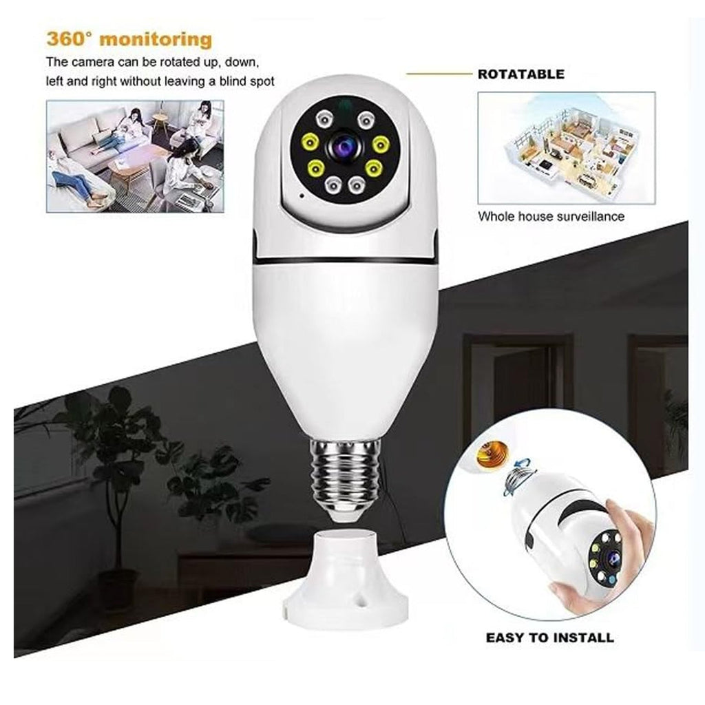 CCTV Security Camera 360° Panoramic Wireless WiFi IP (1 Pack)