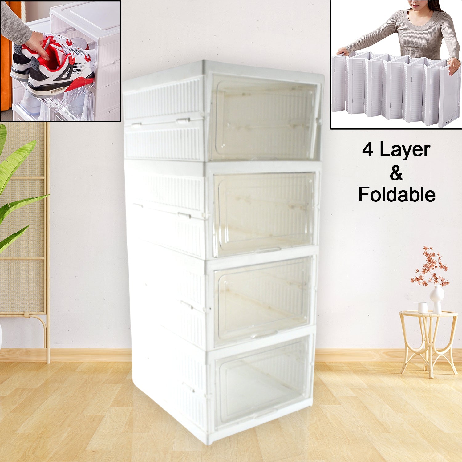 4-Layer Stackable Storage Organizer