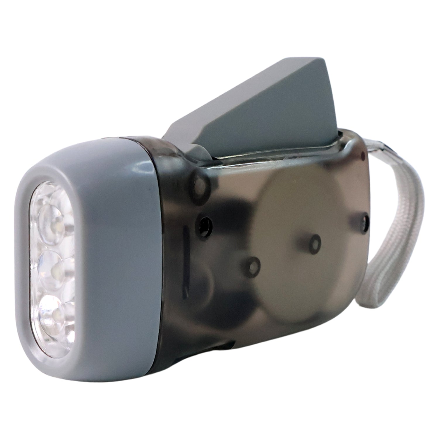 3 LED Hand Press Torch Hand Crank Flashlight Hand Pressing Flashlight Traveling Torch Light Manual Generator, Battery-Free Flashlight (1 Pc)