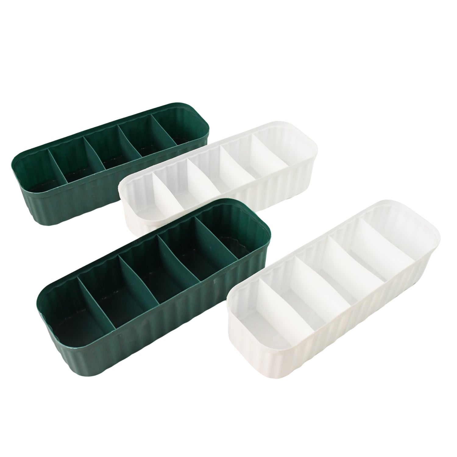 5 Compartments Socks / Handkerchief / Underwear Storage Box Socks Drawer Closet Organizer Storage Boxes (pack of 4)