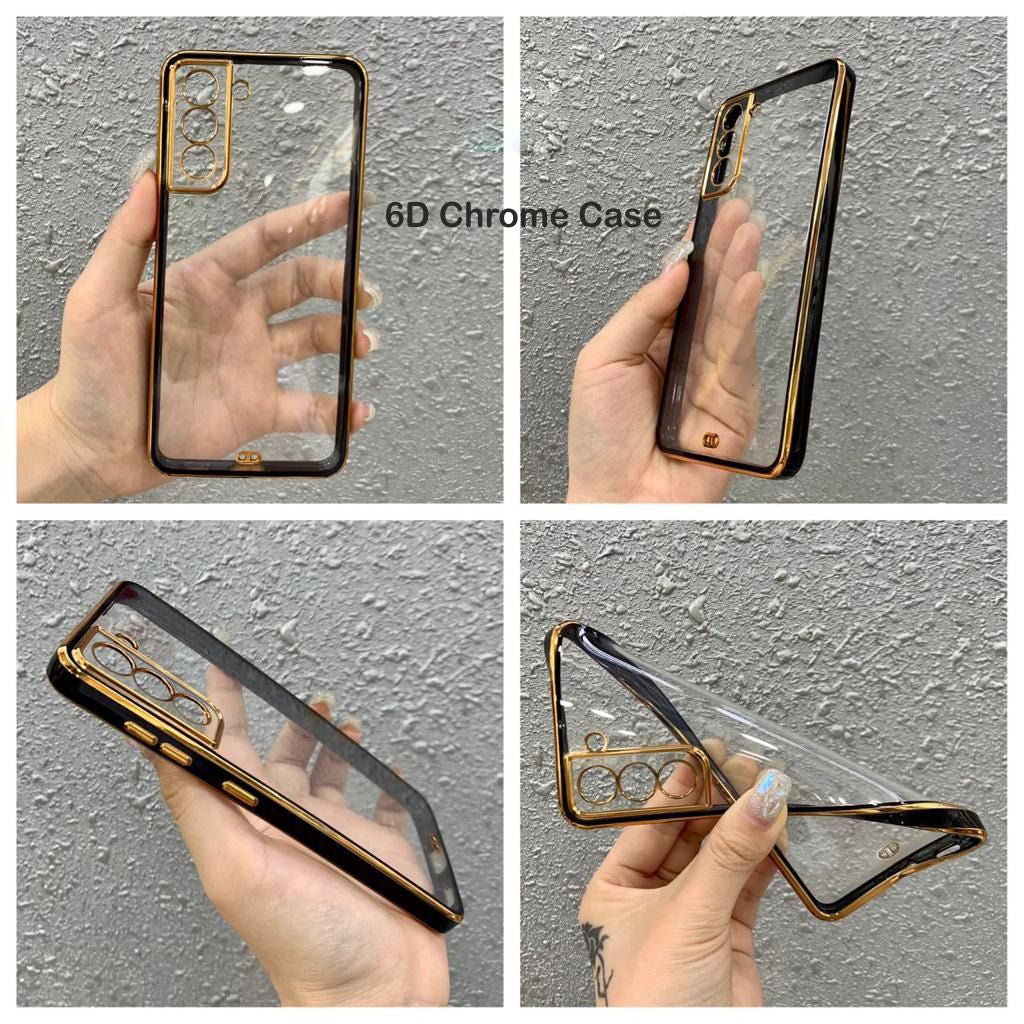 6D Golden Chrome Case For Samsung