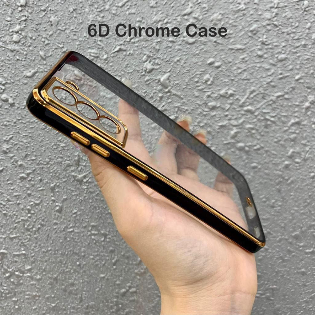6D Golden Chrome Case For Samsung